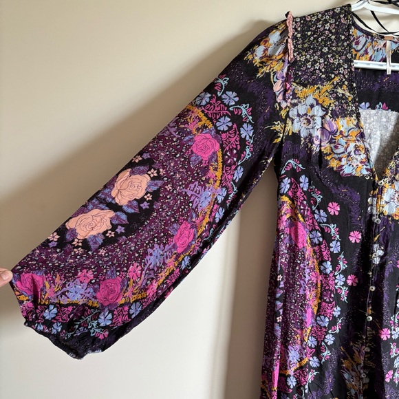 #426 Free People Mariaโs Printed Midi Dress - Picture 7 of 14